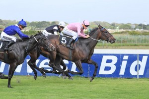 Sergeant Hardy leads the charge, beating a fine field.