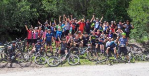 The obligatory pre-ride group shot (without me, because I was late). Pic: Warren Fleming, courtesy of Rush Sports.