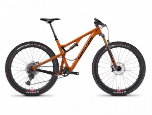 Tallboy epicness - it looks orange, but is actually a slightly retro light brown (officially it's "rust", which is kind of ironic considering it's made of carbon)
